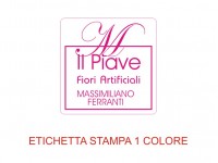Etichette adesive per fioristi, fiorai e vivaisti (mm 30x30)  (cod.33G)